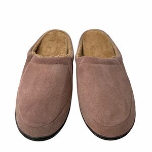 Sharper Image Memory Foam Brown Slippers Sz XL 12-13 Men’s Preowned